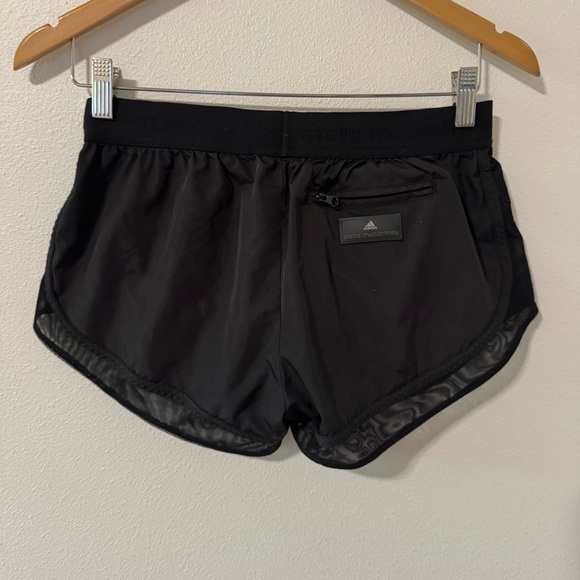 Adidas X Stella McCarthney Mesh Insert Running Performance Shorts Black-Small - Picture 3 of 12